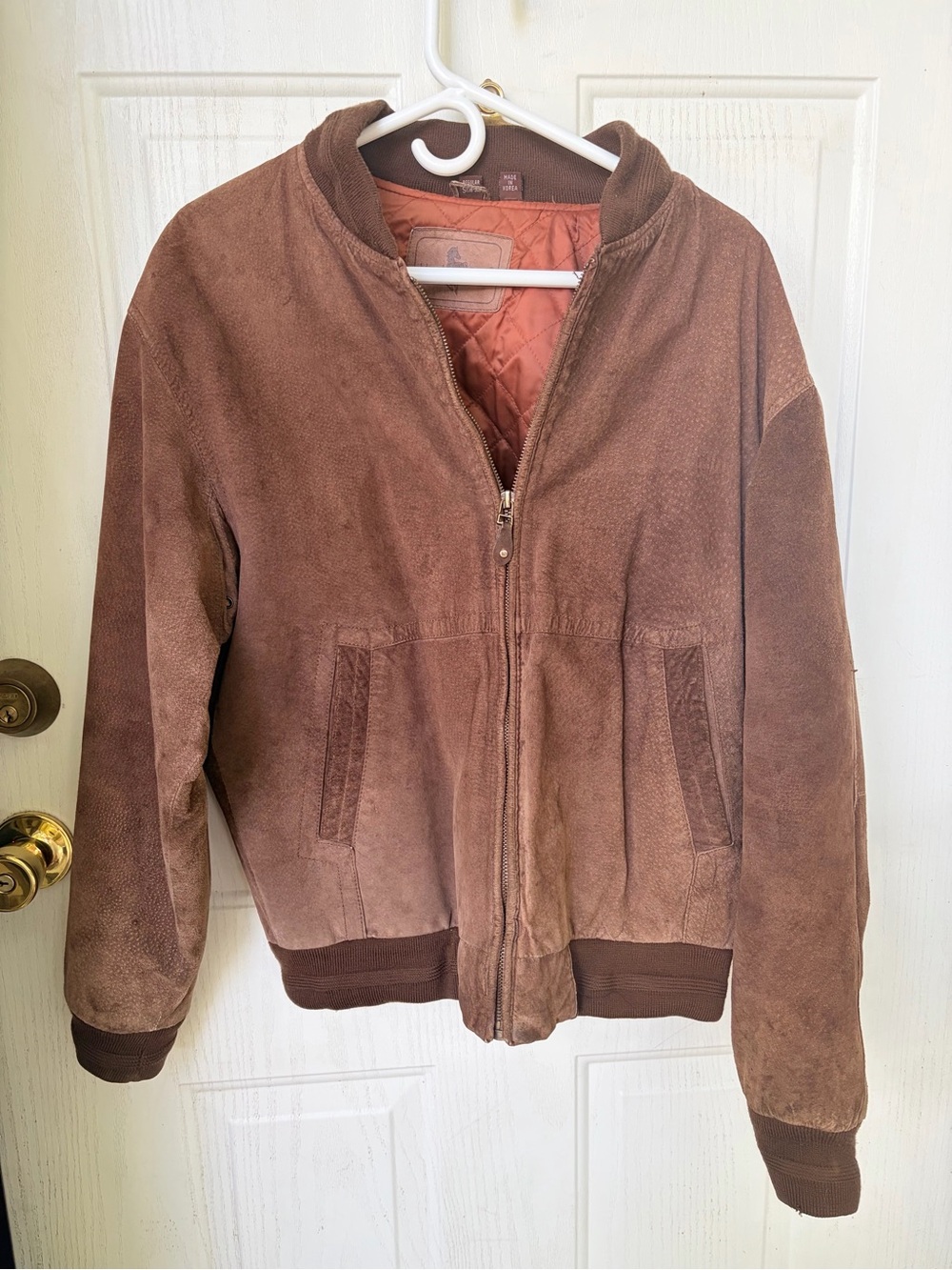Vintage Hunt Club Suede Bomber Jacket 80-90s